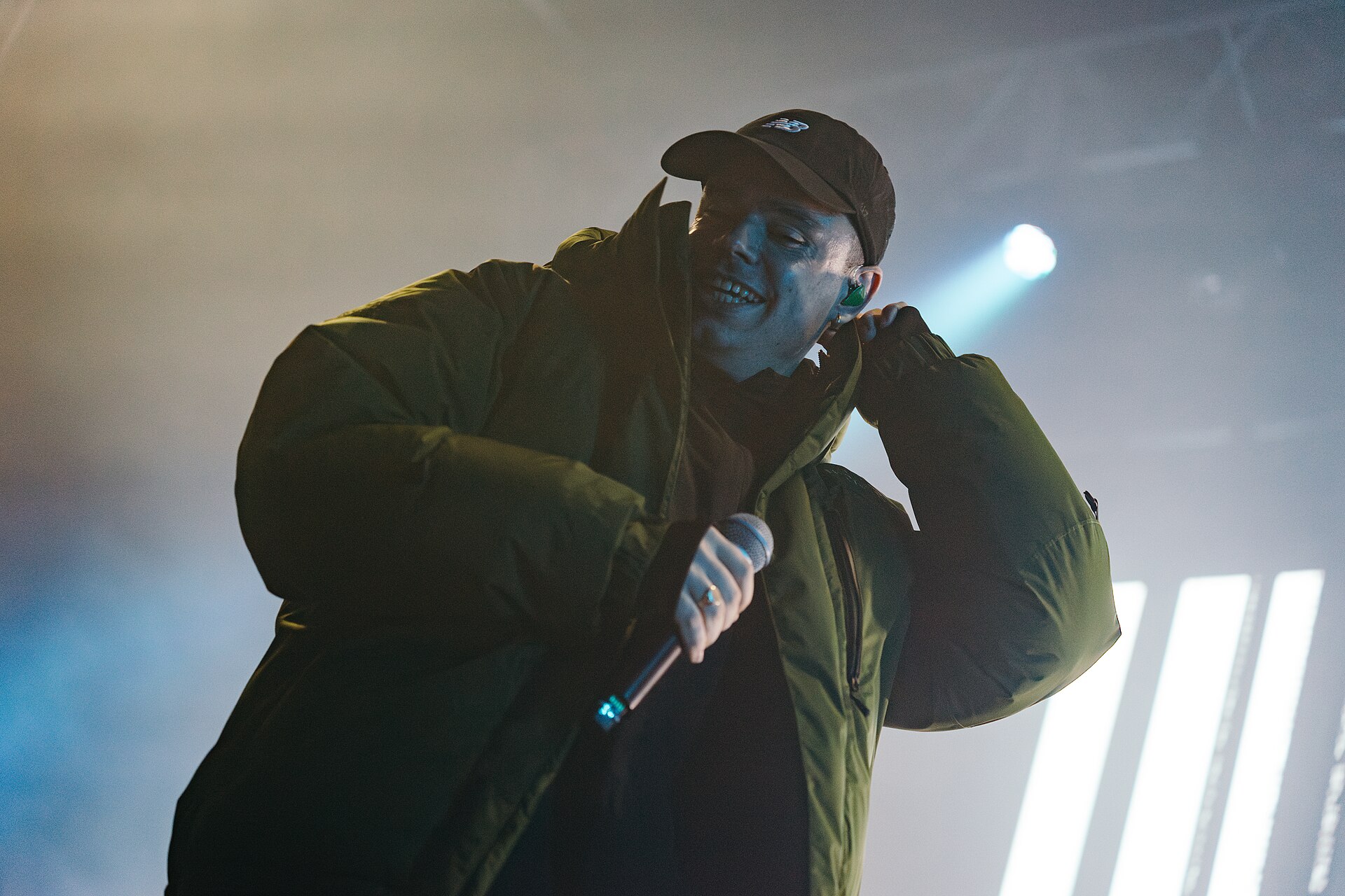 Kneecap performing live — the Belfast Irish-language rap trio plays São Paulo, Brazil on October 23, 2026