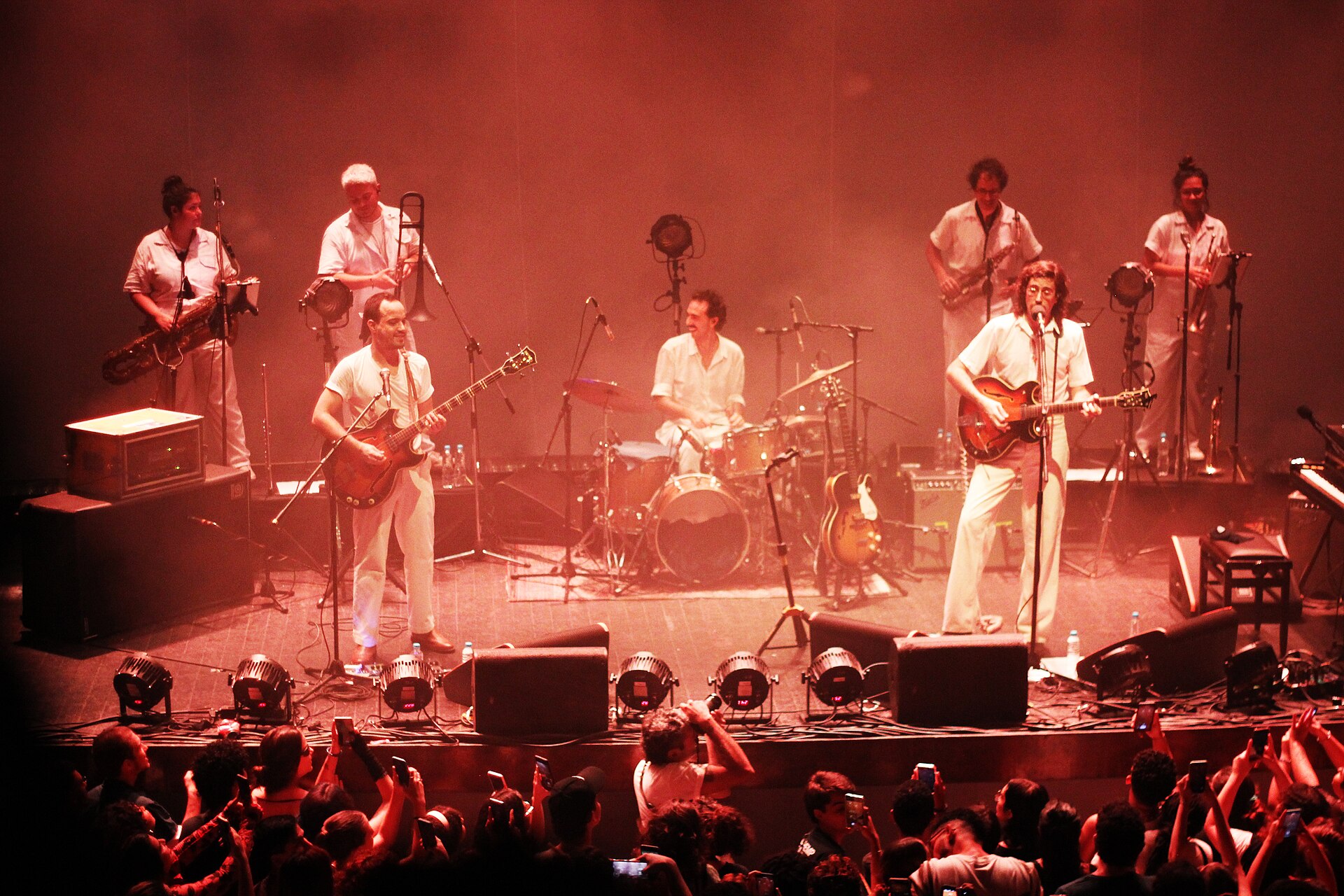 A Brazilian band live on stage — Marcelo Falcão's 'O Legado' tour plays São Paulo and Curitiba on September 18–19, 2026