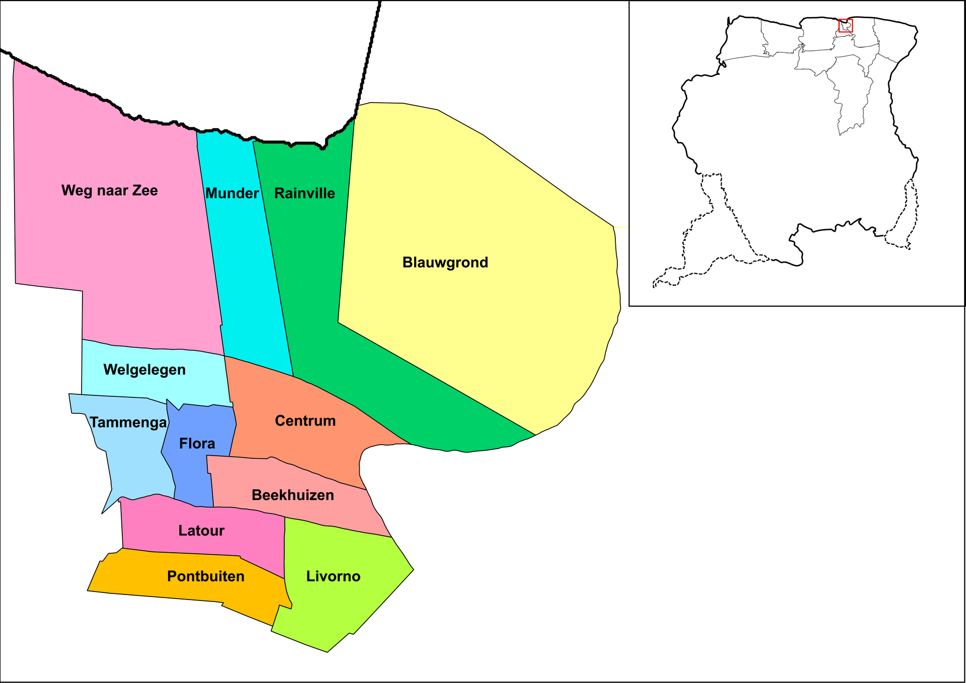 Paramaribo, Suriname, host city for the Suriname vs Martinique Nations League match on September 28, 2026