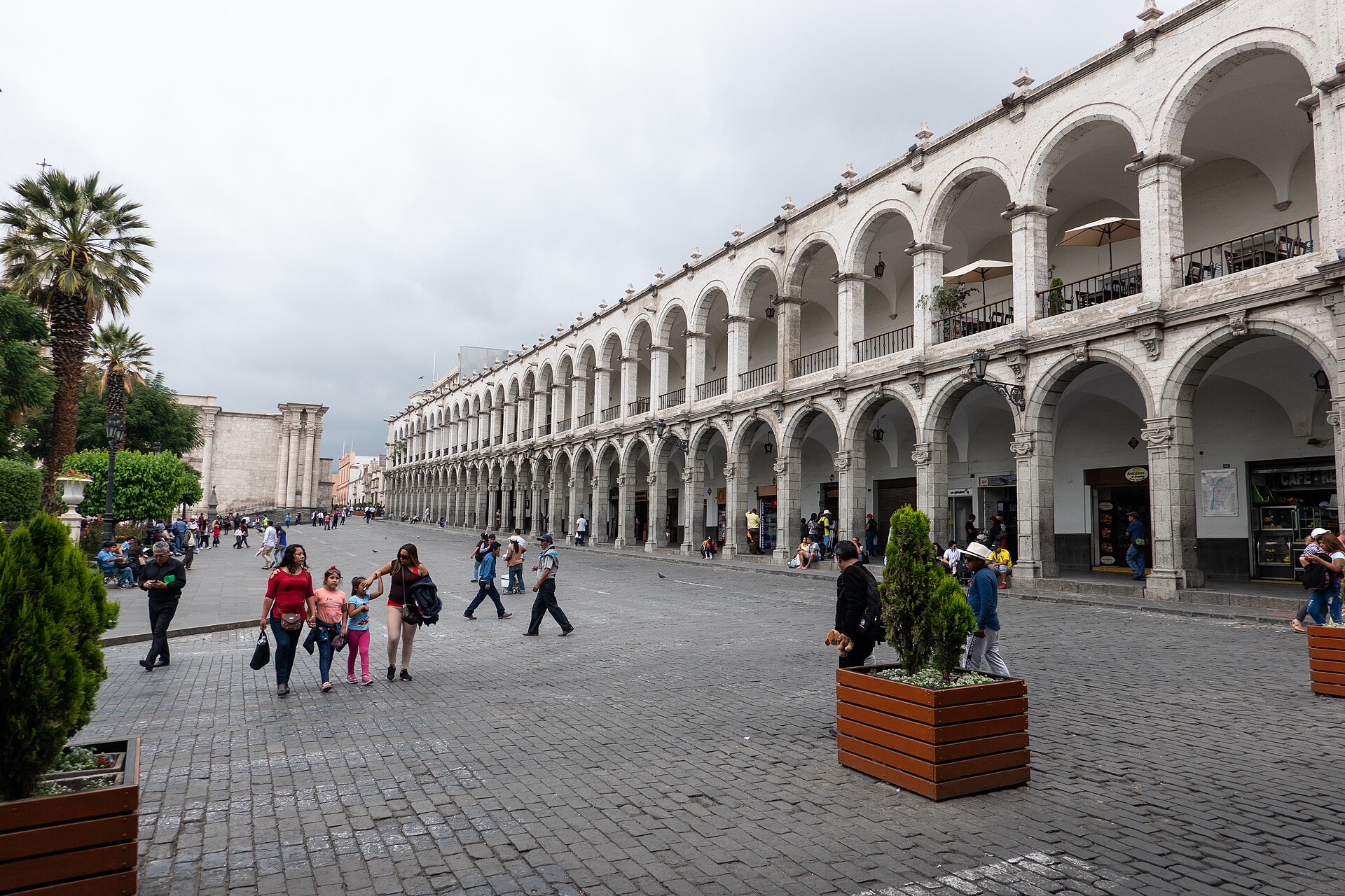 The Plaza de Armas in Arequipa, Peru, the city where Khea and Asan perform on 18 September 2026