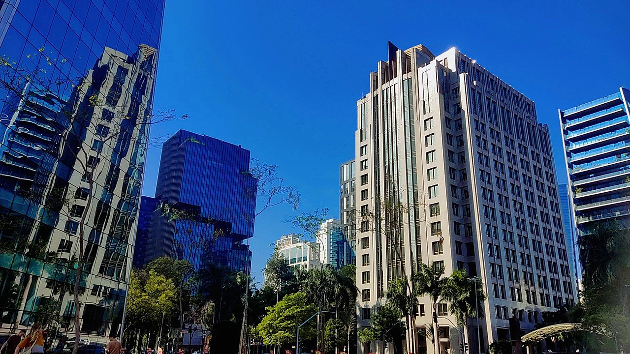 Office towers along Avenida Brigadeiro Faria Lima, the heart of São Paulo's financial district