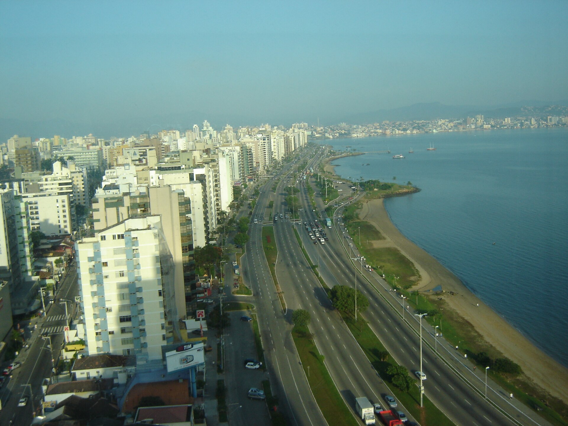 A view over Florianópolis in Santa Catarina, Brazil