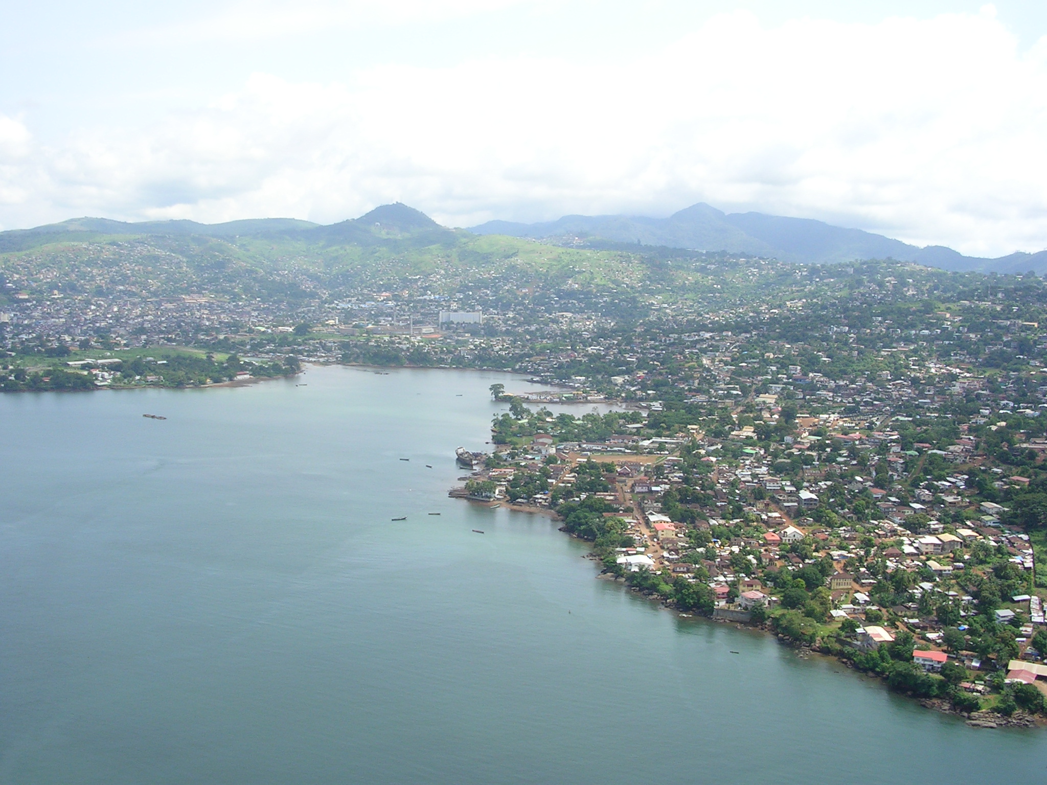 Sierra Leone critical minerals — an aerial view of Freetown