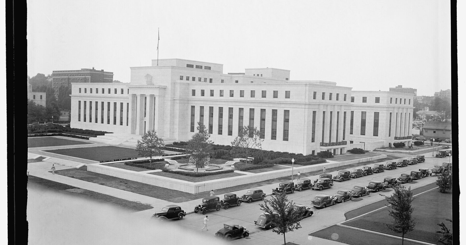The Federal Reserve building in Washington, DC