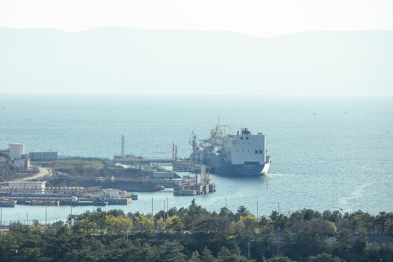 A tanker at an energy terminal — oil prices jumped after renewed US-Iran hostilities.