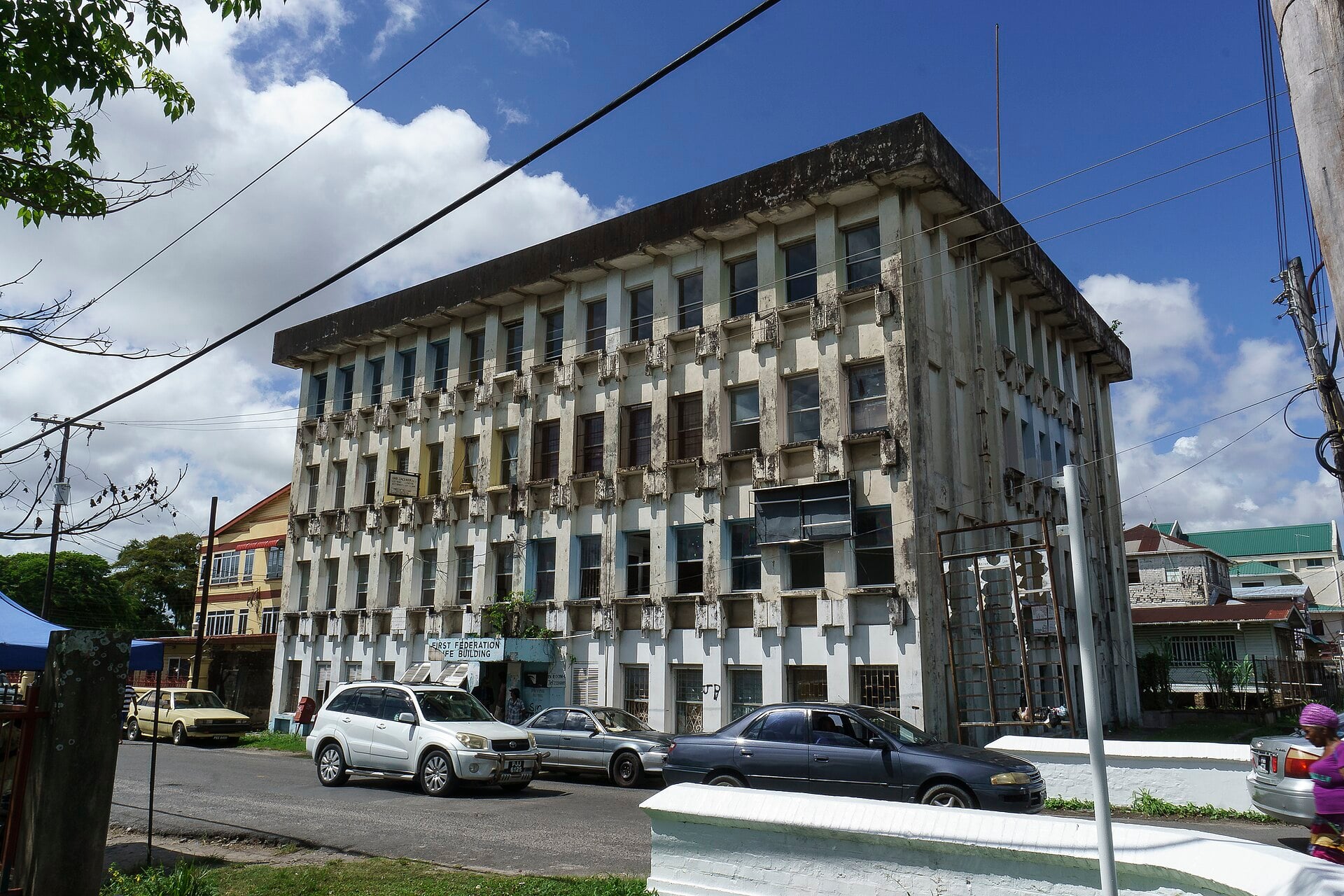 A street in Georgetown, Guyana