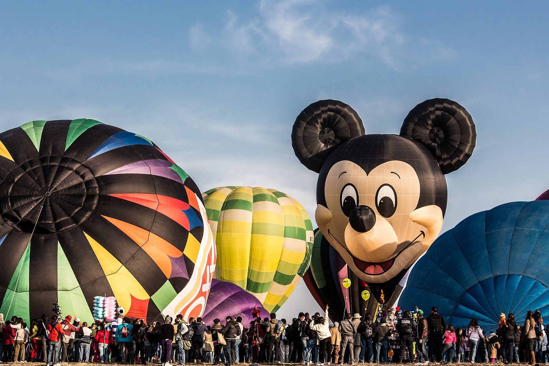 Hot-air balloons at the Festival Internacional del Globo in León, Guanajuato