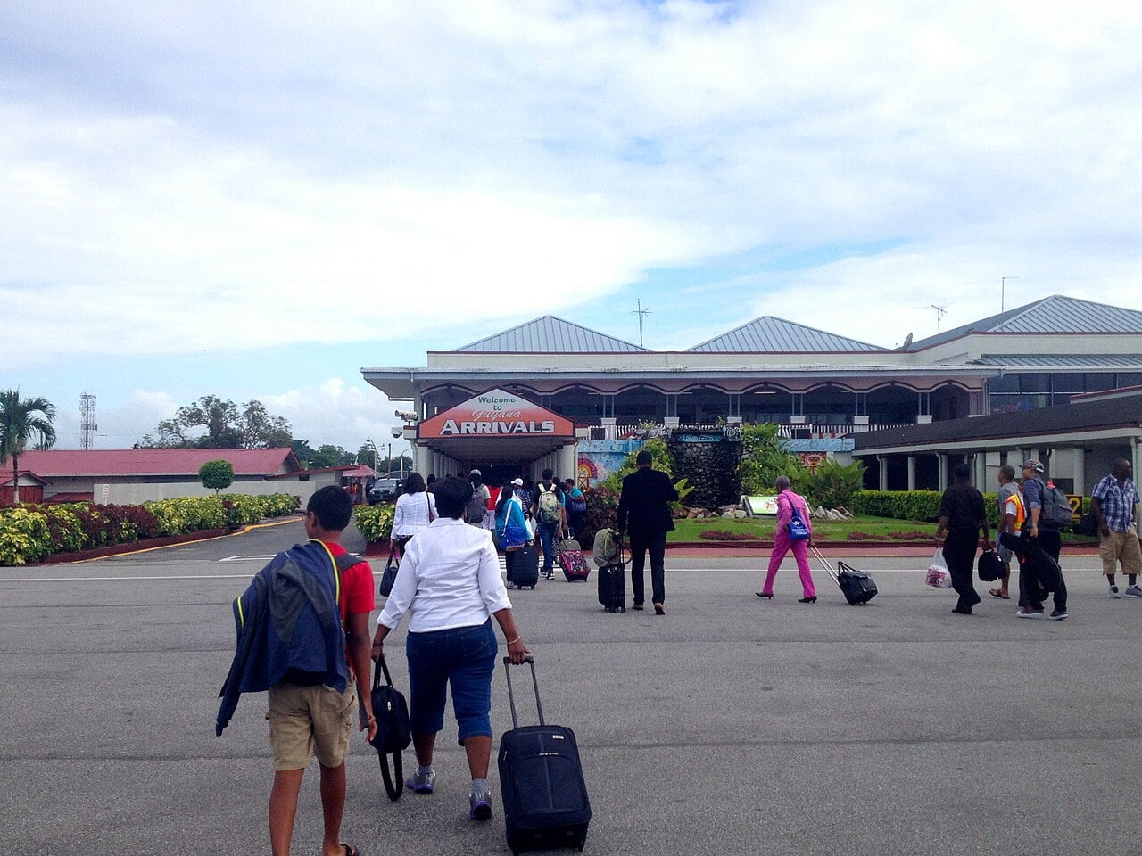 Cheddi Jagan International Airport in Guyana, the point of arrival under the country’s deportee agreement with the United States.