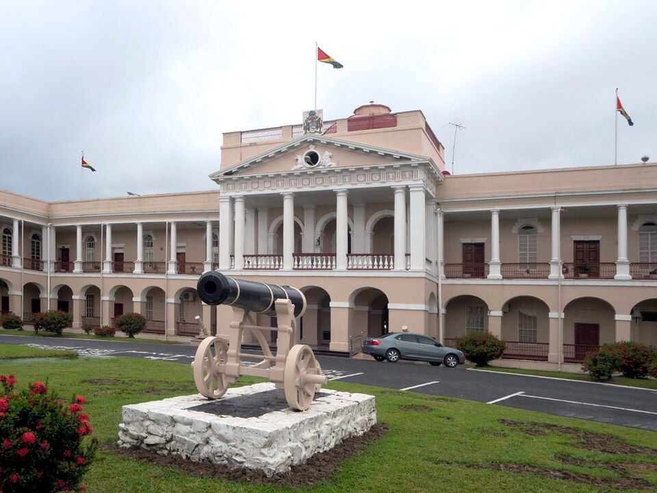 Guyana explained 2026 — the Parliament Building in Georgetown