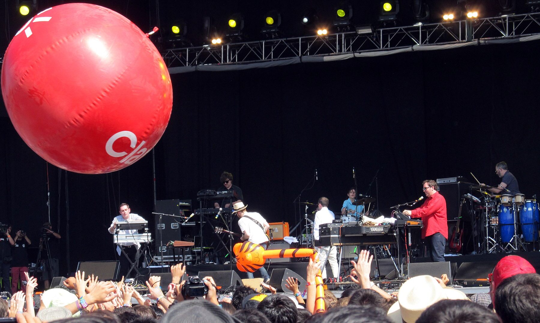 Hot Chip performing at Lollapalooza Chile in 2013, ahead of the band's only Brazil show at Audio in São Paulo on 22 November 2026