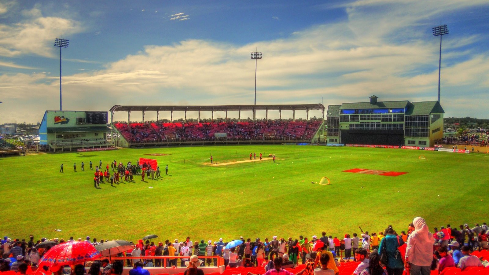 Guyana National Stadium at Providence, Guyana, during a one-day match, the ground that stages the Over-40s Cricket World Cup Guyana final on 31 October 2026