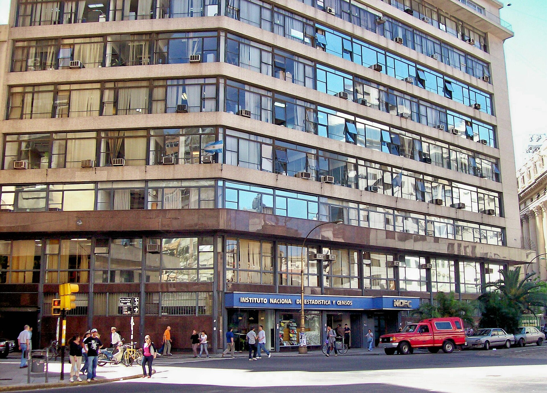 The national statistics institute building in Buenos Aires