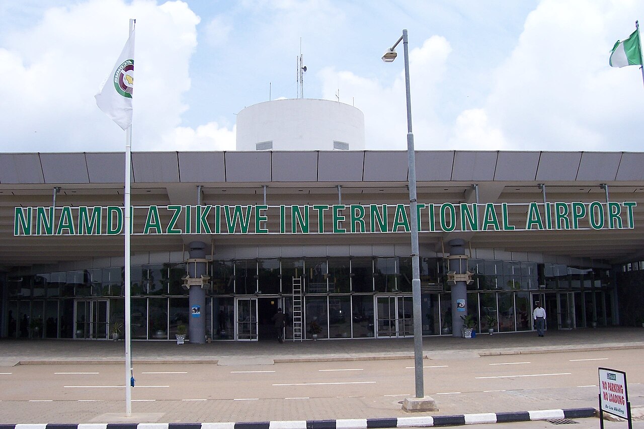 Entrance of Nnamdi Azikiwe International Airport in Abuja, host city of the ACI Africa meeting on African airport finances