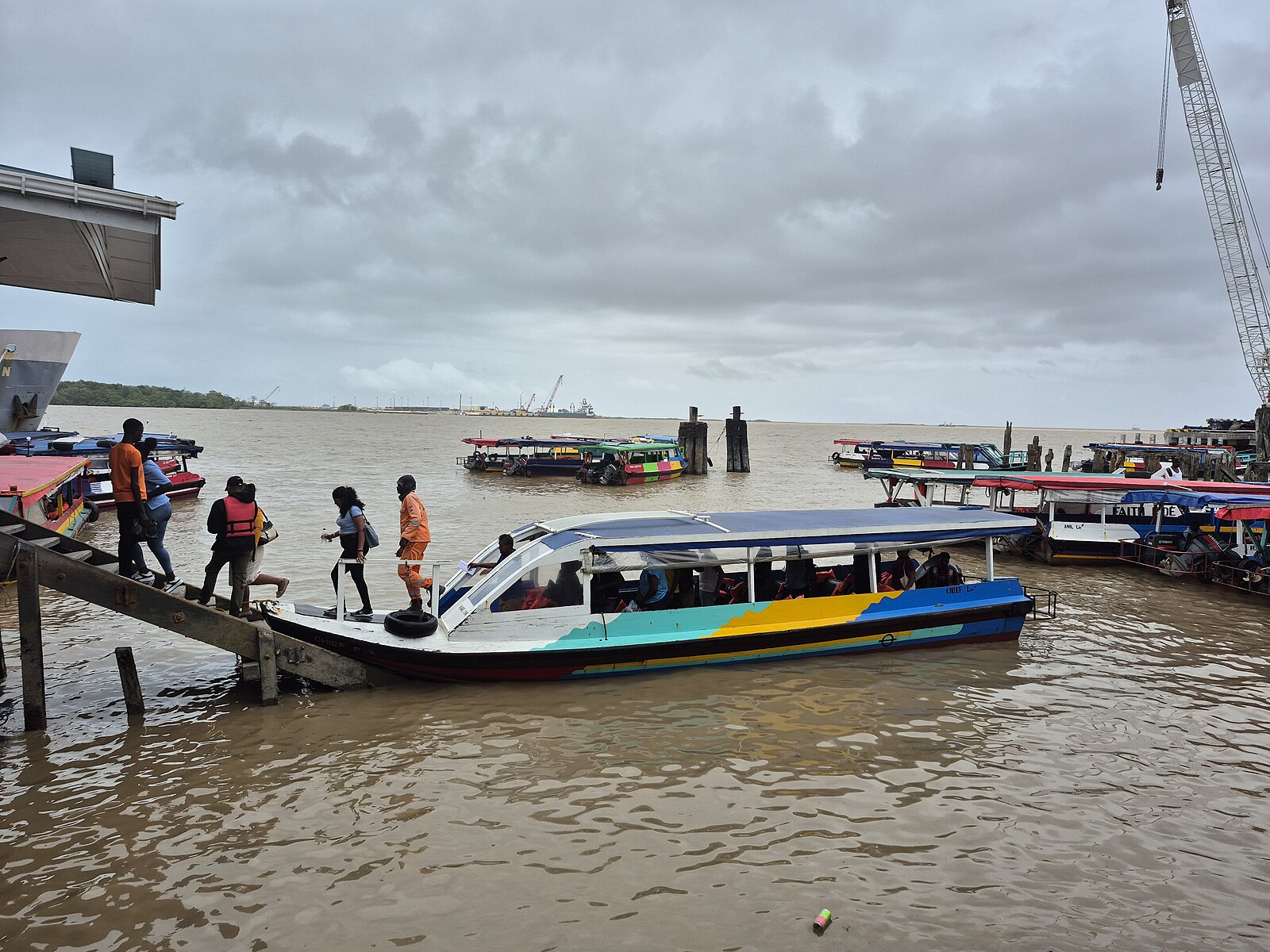 Water transport Georgetown Guyana river