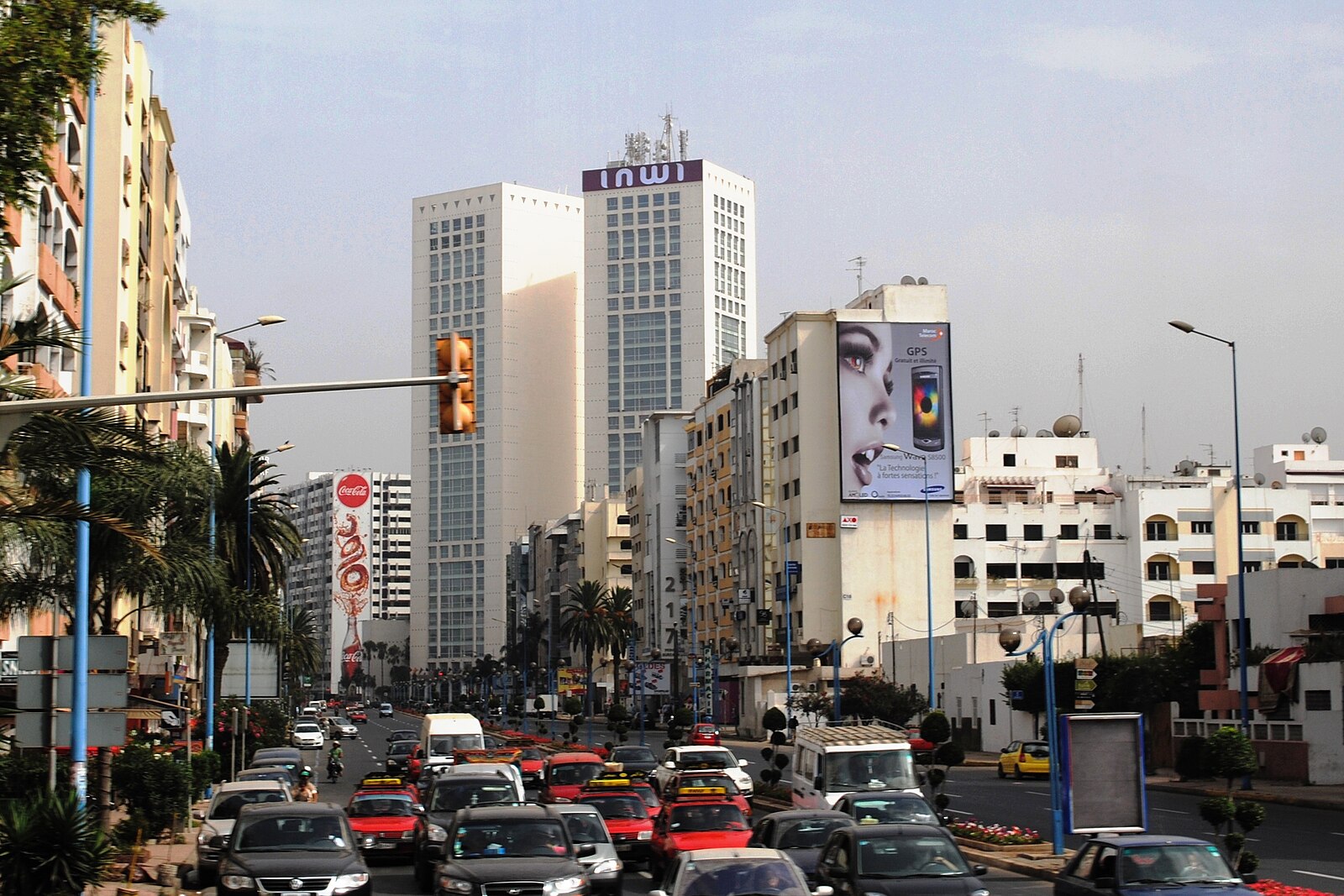 Casablanca city centre Morocco banks