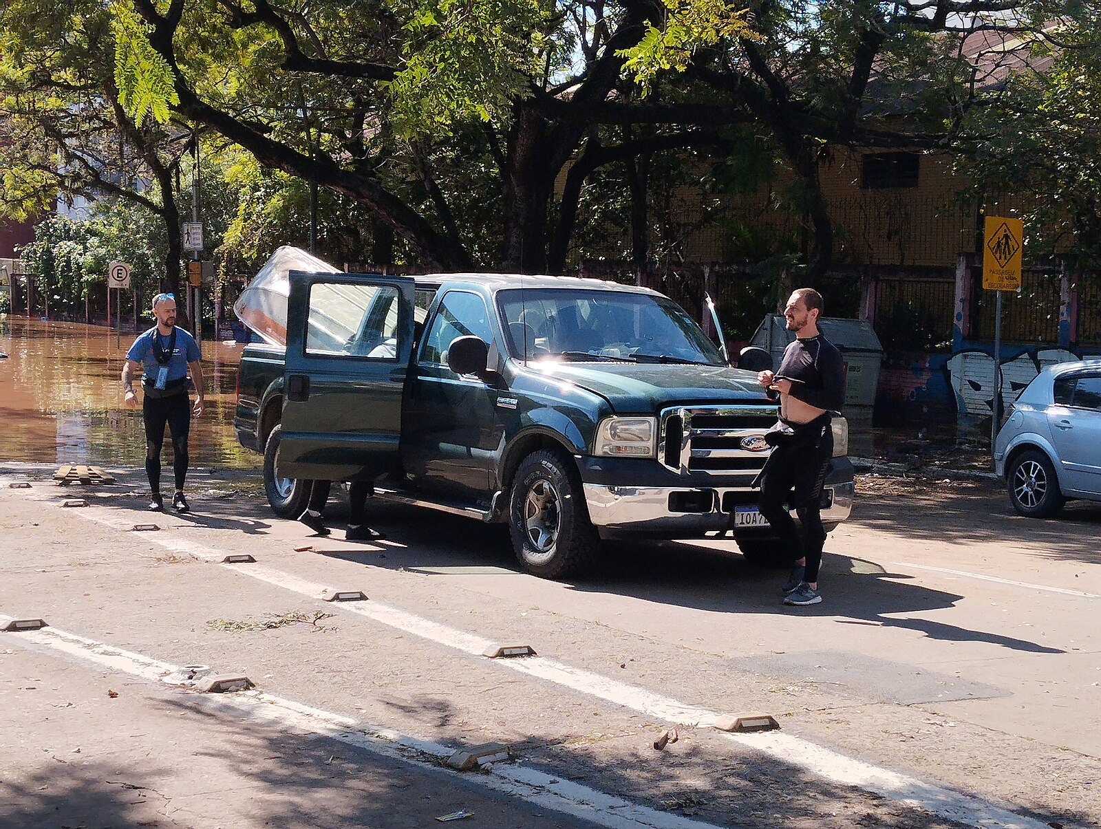 Porto Alegre 2024 flood street Brazil
