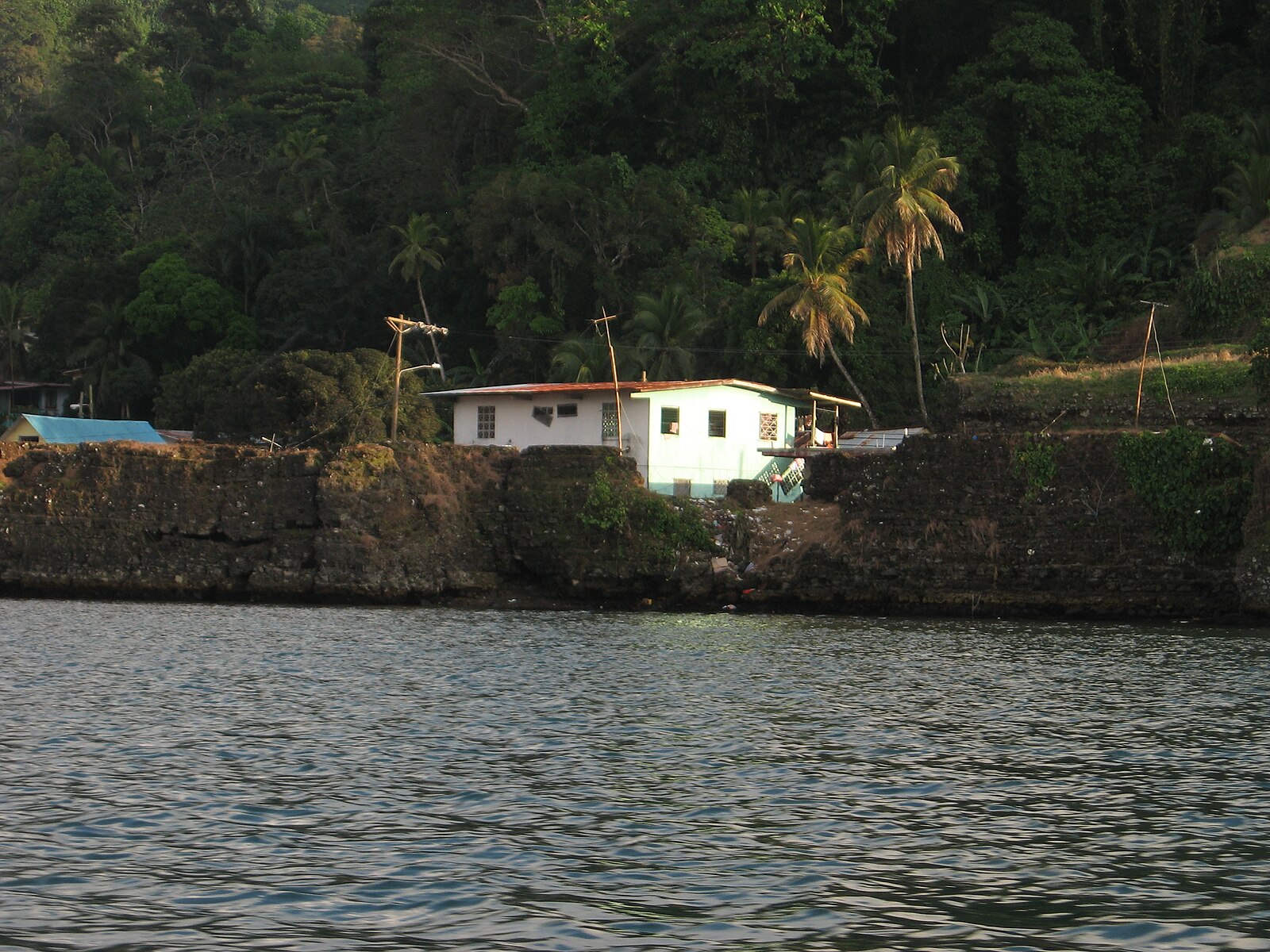 The town of Portobelo on the Caribbean coast of Colon province, Panama