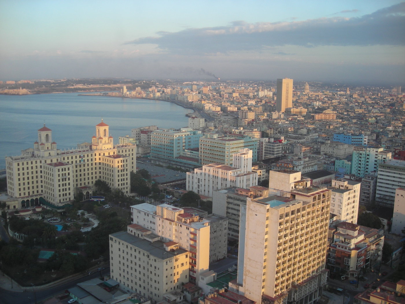 Havana seen from above at dusk, the capital hit by the latest Cuba grid collapse