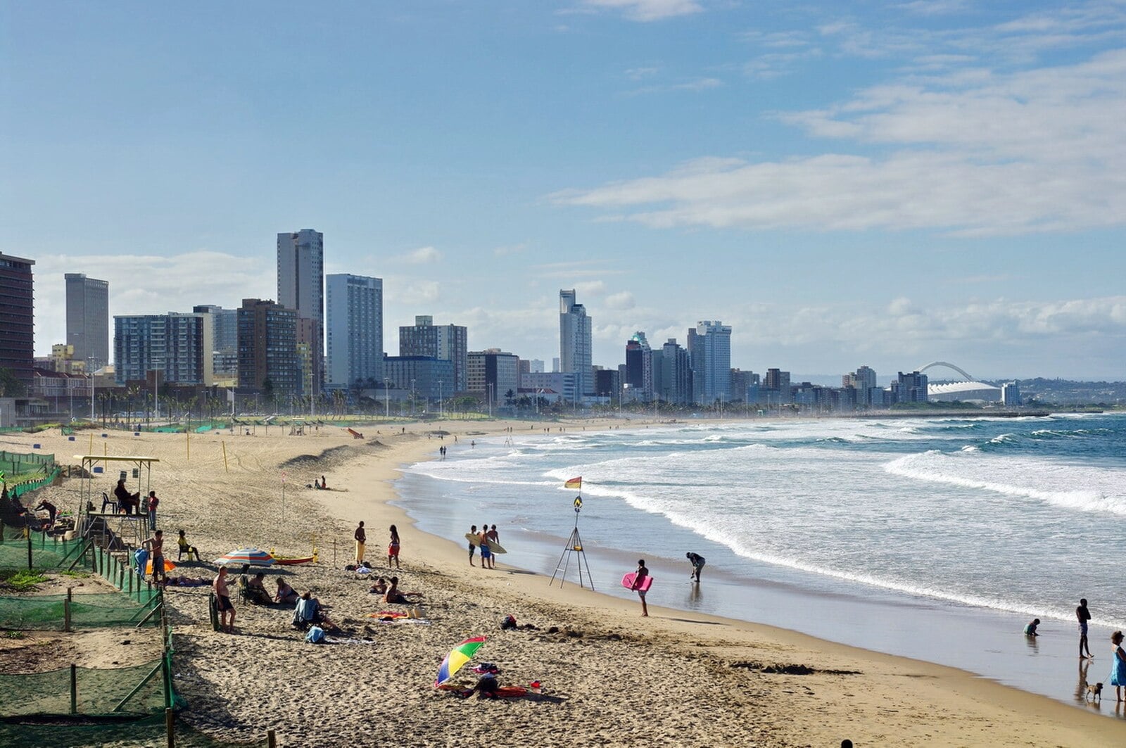 Durban beachfront and skyline in South Africa, host city of the eThekwini Shisanyama Festival