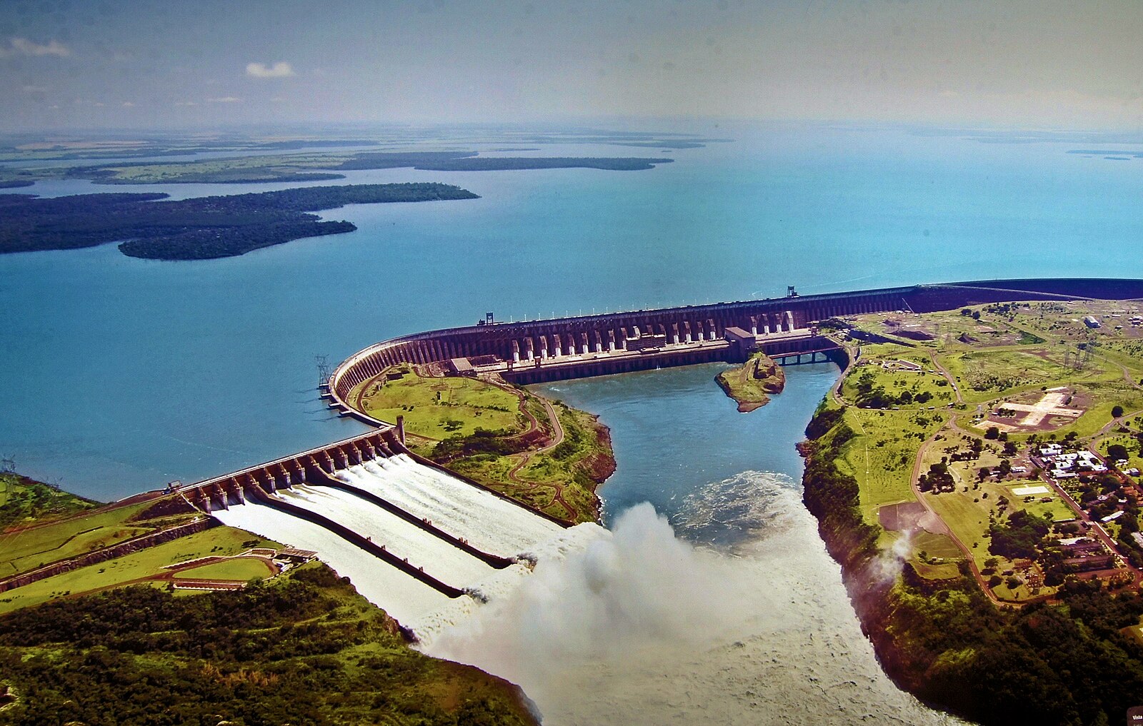 Itaipu hydroelectric dam Paraguay Brazil