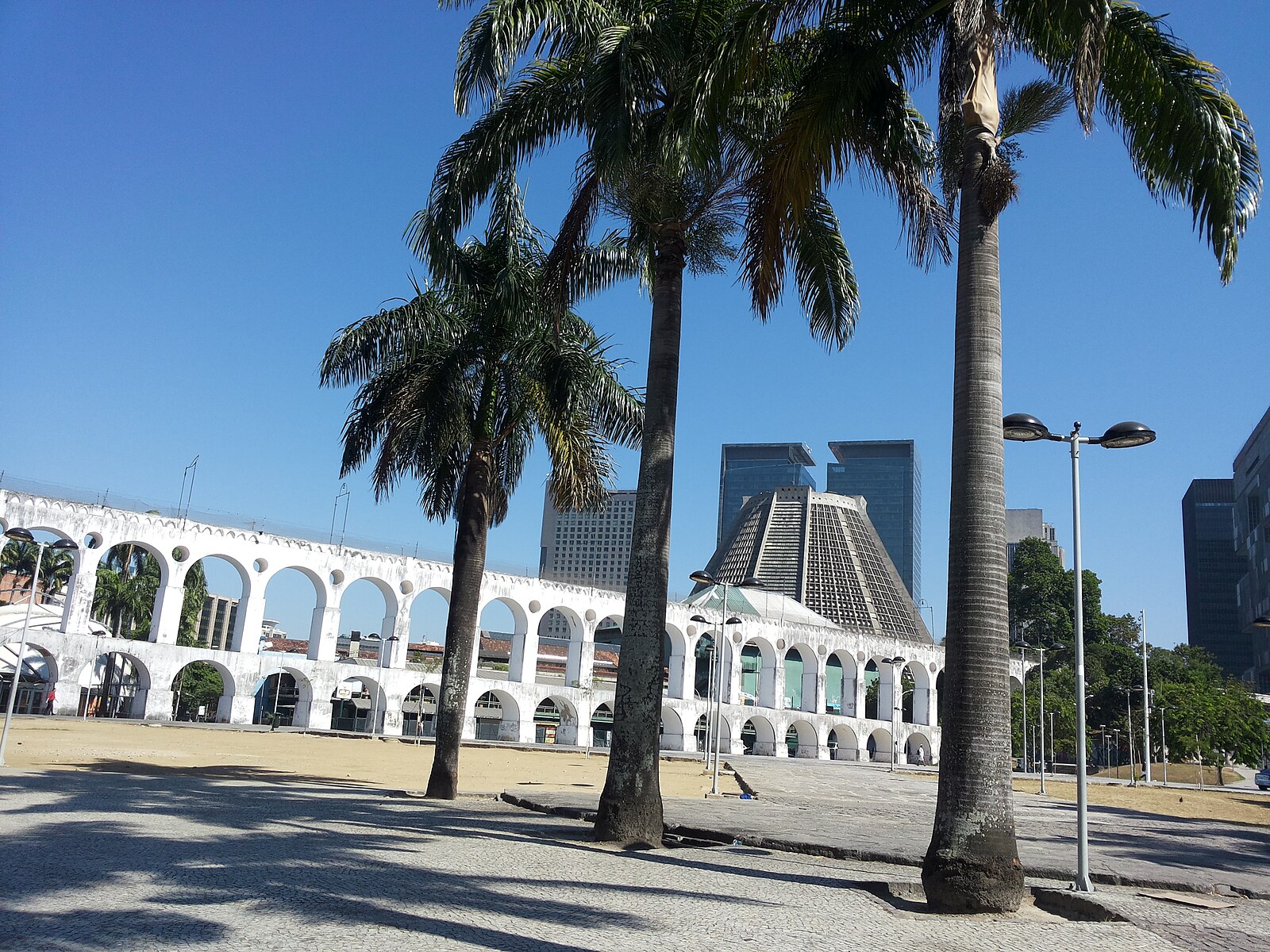 The Lapa Arches in central Rio de Janeiro, beside the Circo Voador venue