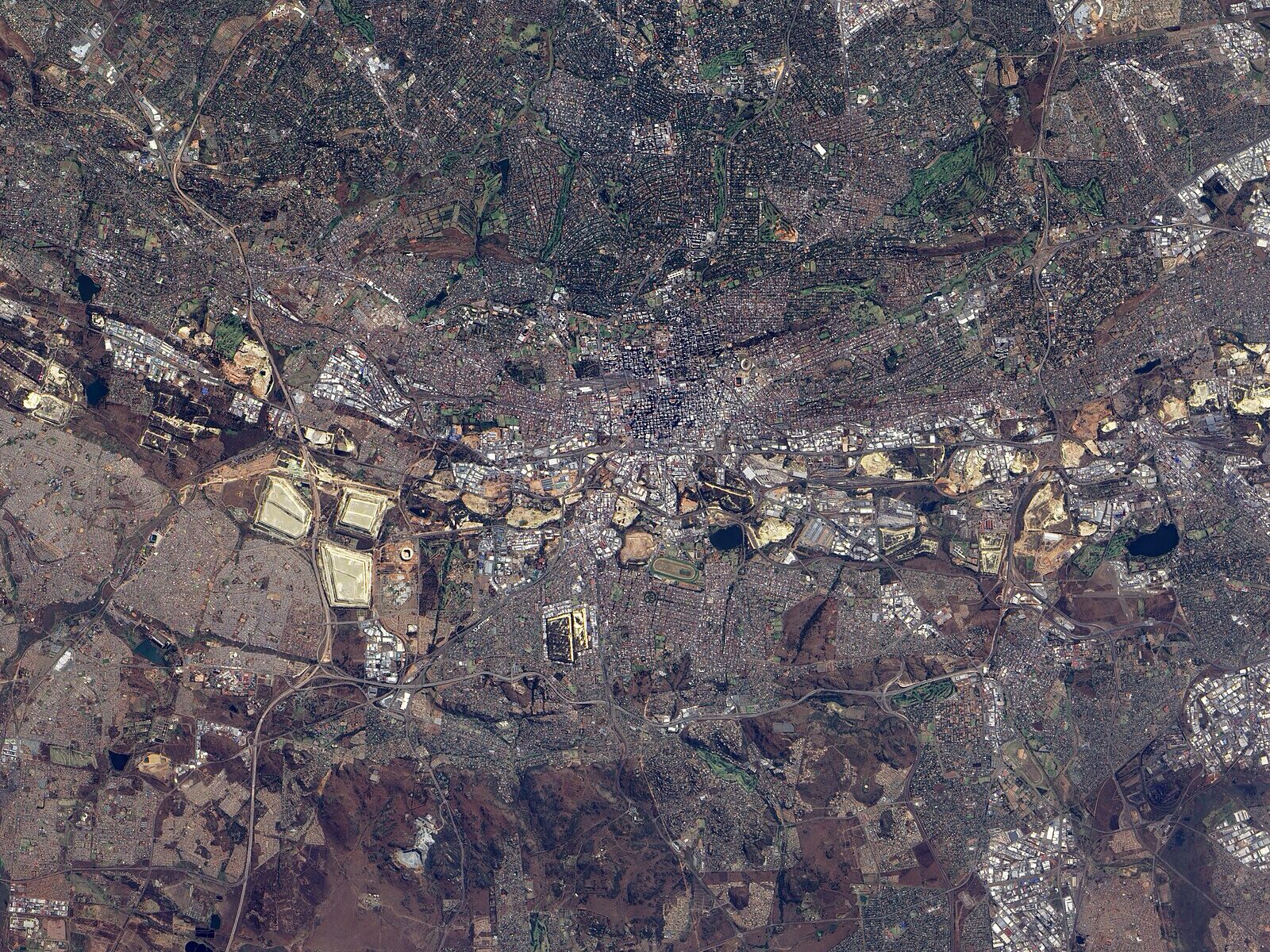 FNB Stadium, also known as Soccer City, near Johannesburg in South Africa