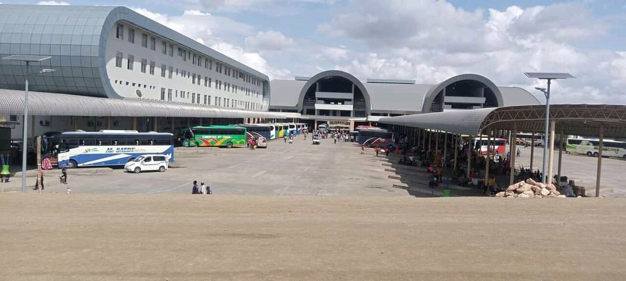 Intercity buses at the Magufuli Bus Terminal in Dar es Salaam, the market for the King Long Hanlink Tanzania deal