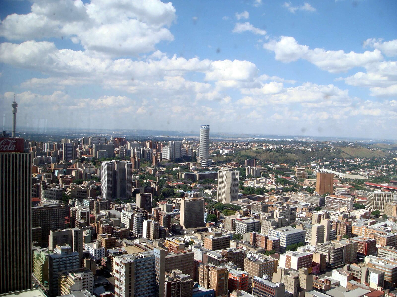 A view over Johannesburg from the Carlton Centre in South Africa