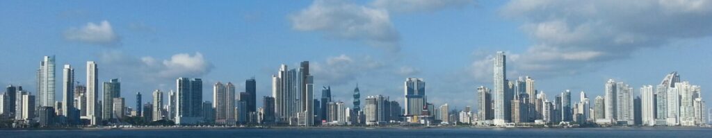 Panama City skyline from across the water
