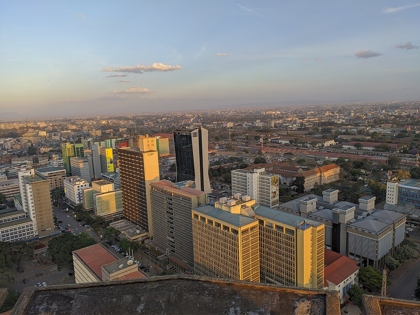 Nairobi Kenya skyline city centre