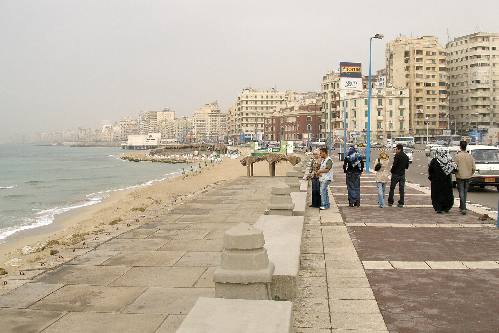 Alexandria corniche Egypt Mediterranean