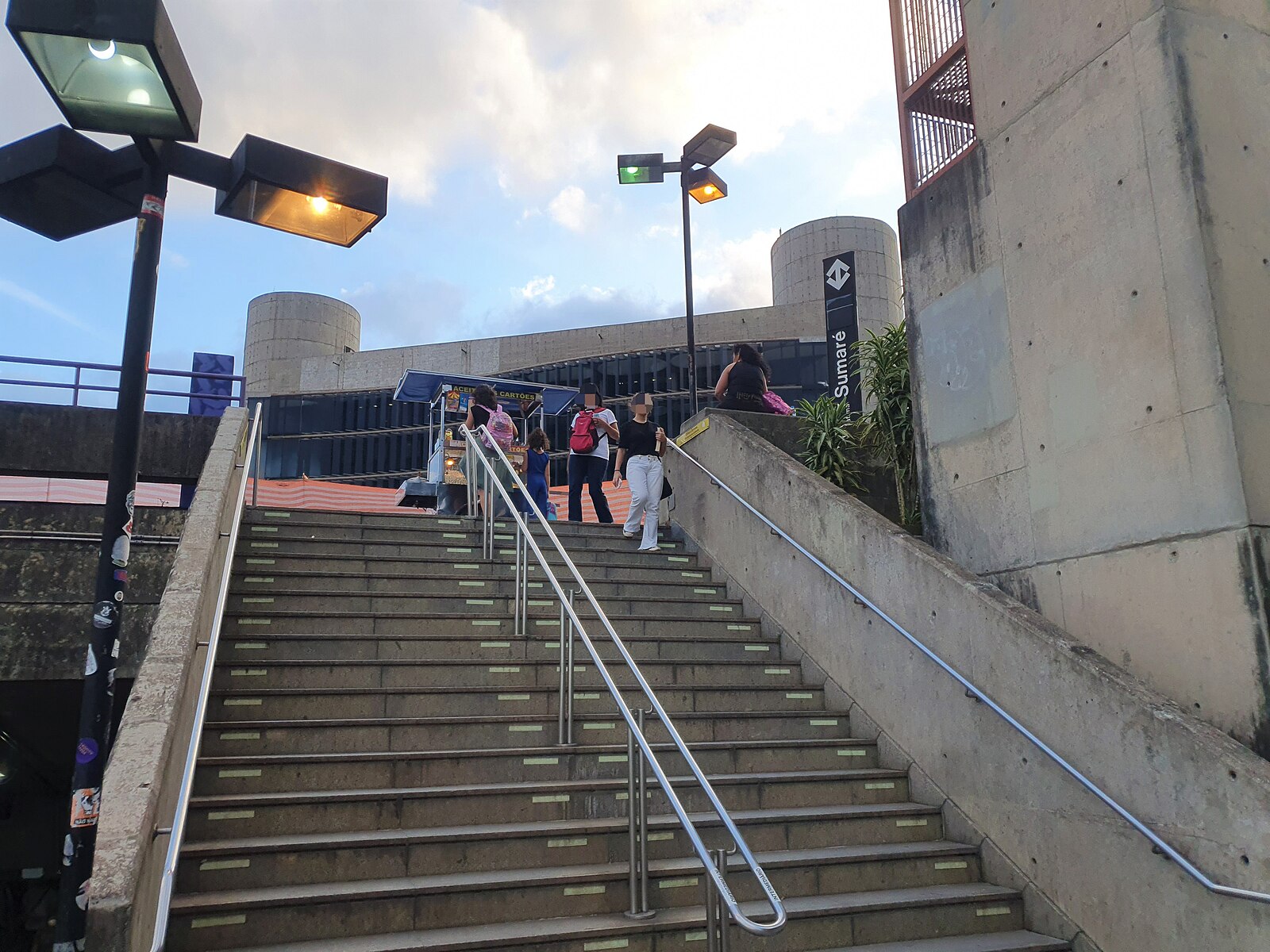 Sumare metro station entrance Sao Paulo