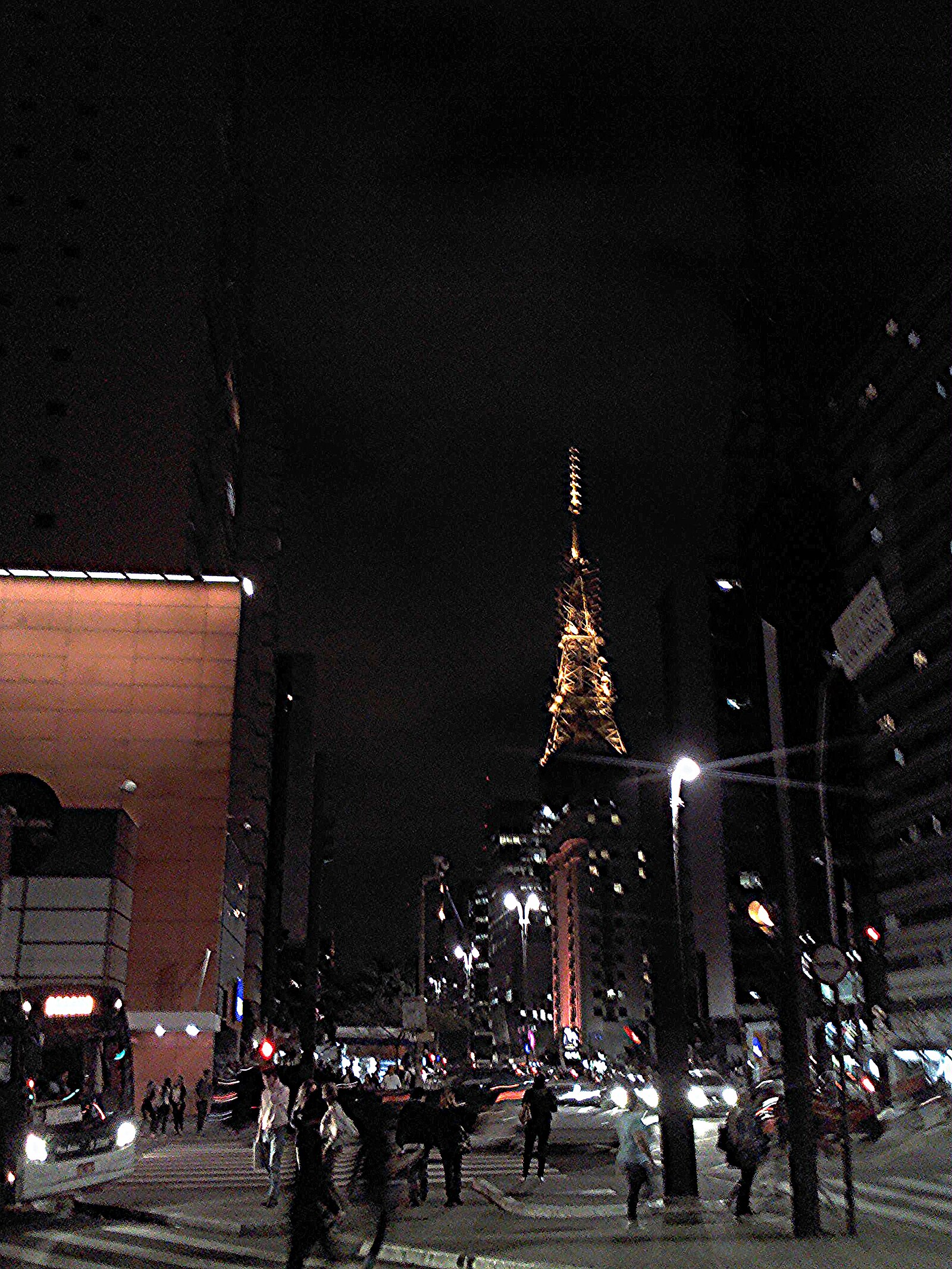 Sao Paulo nightlife Avenida Paulista at night