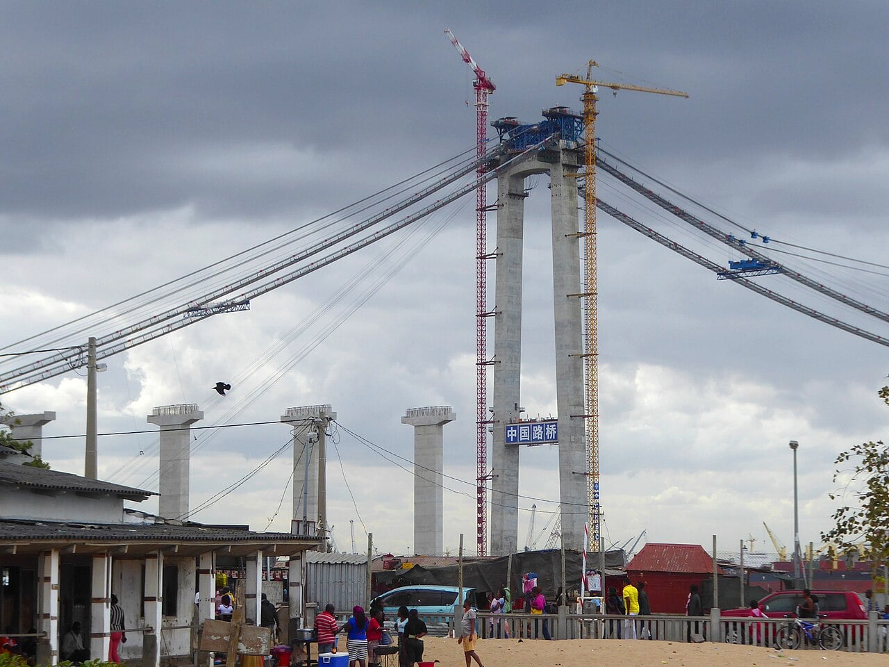 The Maputo-Katembe bridge under construction in Mozambique, source country of goods facing Mozambique anti-dumping duties
