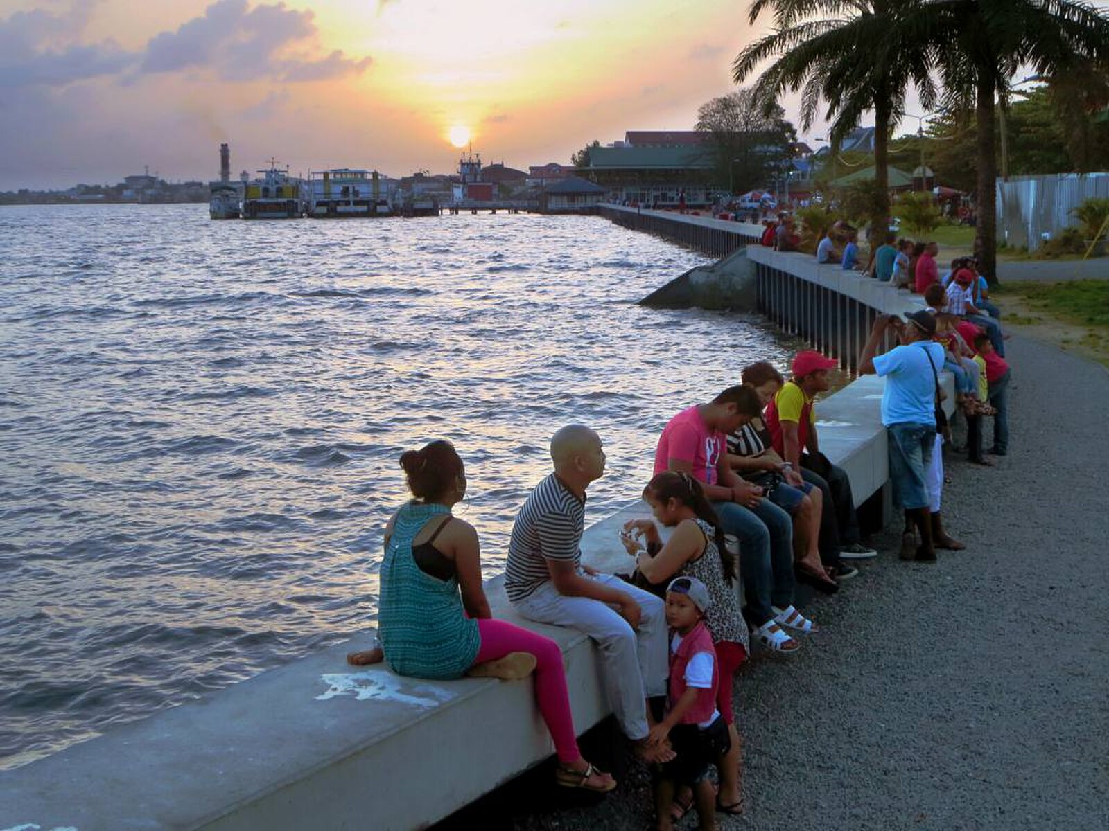 Paramaribo waterfront Suriname river