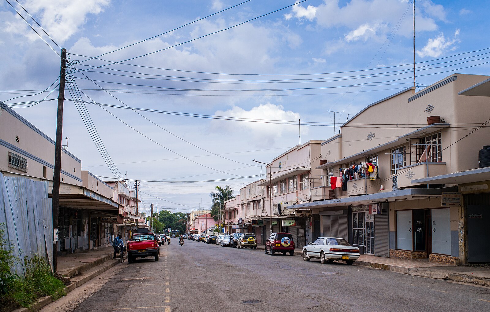 Arusha street Tanzania town