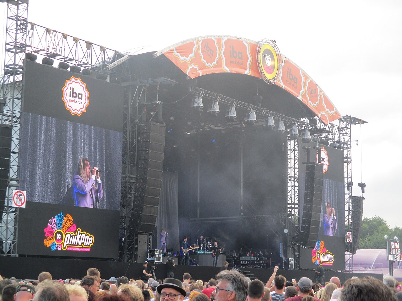 A Perfect Circle performing on a large festival stage