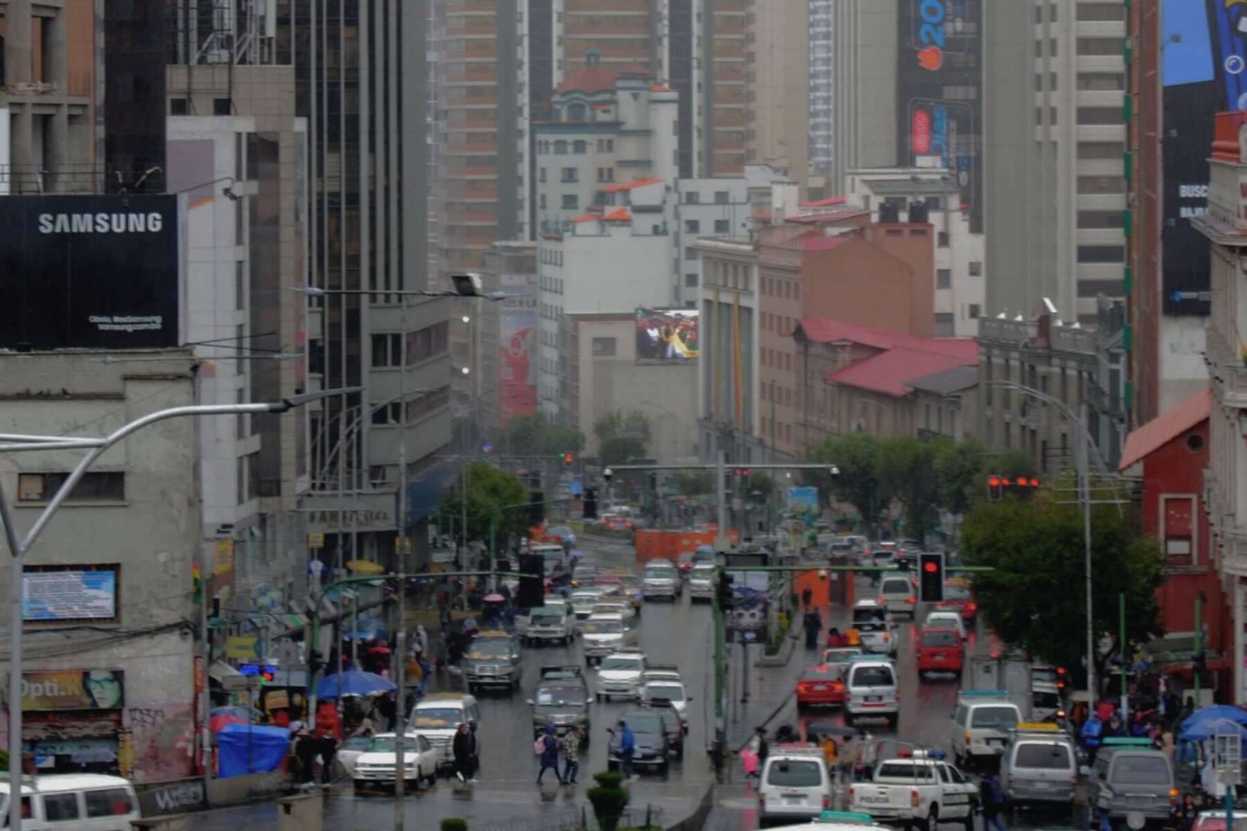 Avenida Montes in central La Paz, Bolivia
