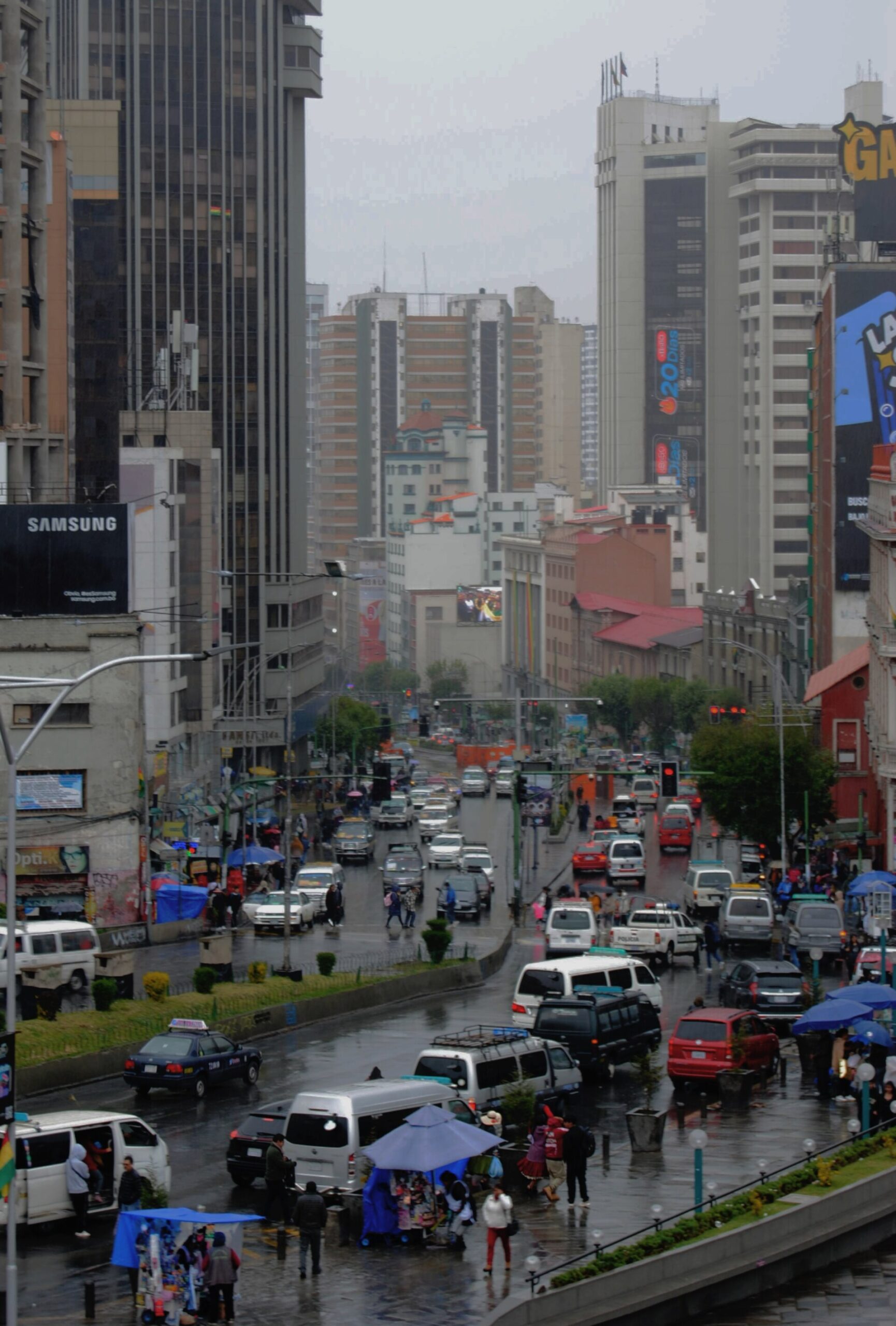 Avenida Montes in central La Paz, Bolivia