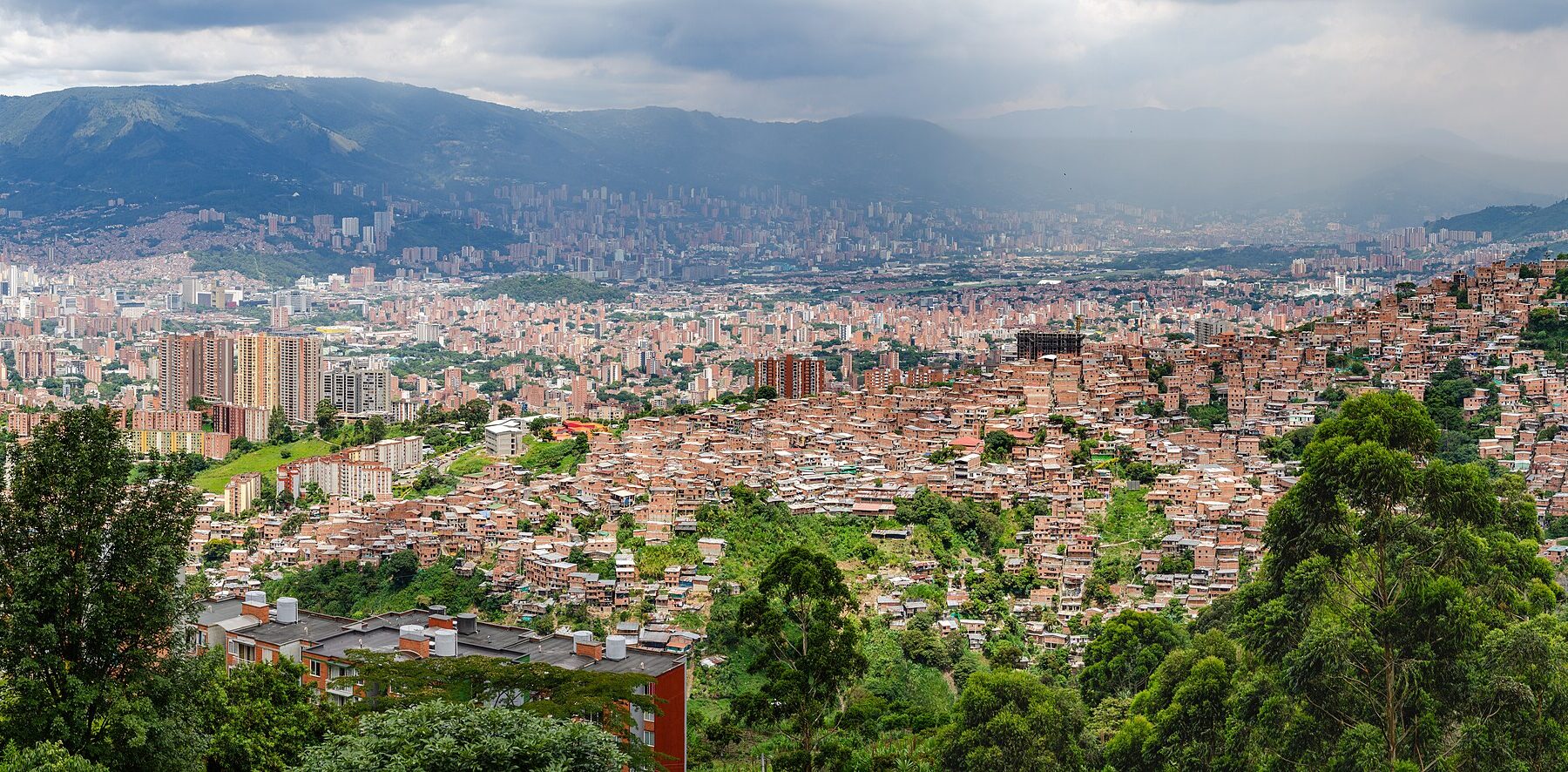 A view over the city of Medellin, Colombia