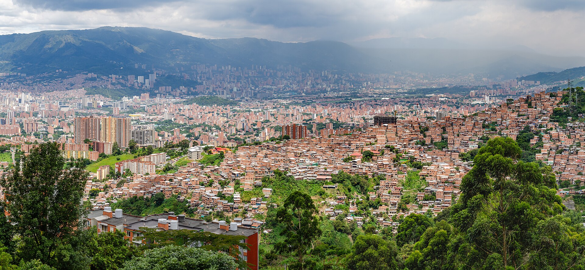 A view over the city of Medellin, Colombia