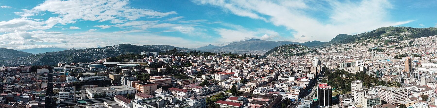 The facade of Ecuador's National Assembly building in Quito