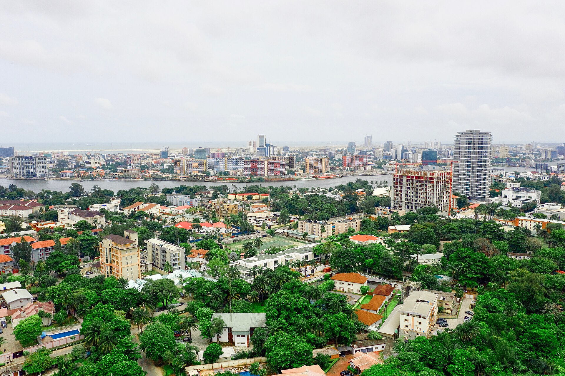 The skyline of Lagos, Nigeria