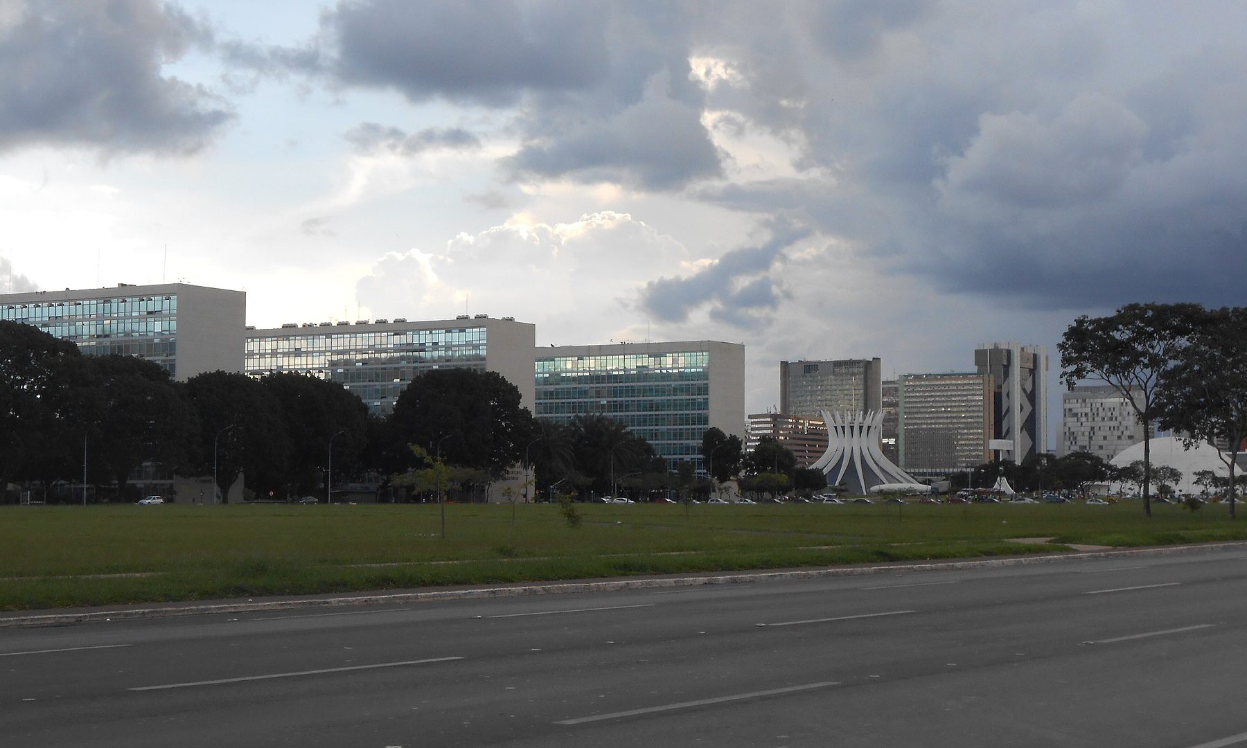 The ministries esplanade in Brasilia, Brazil