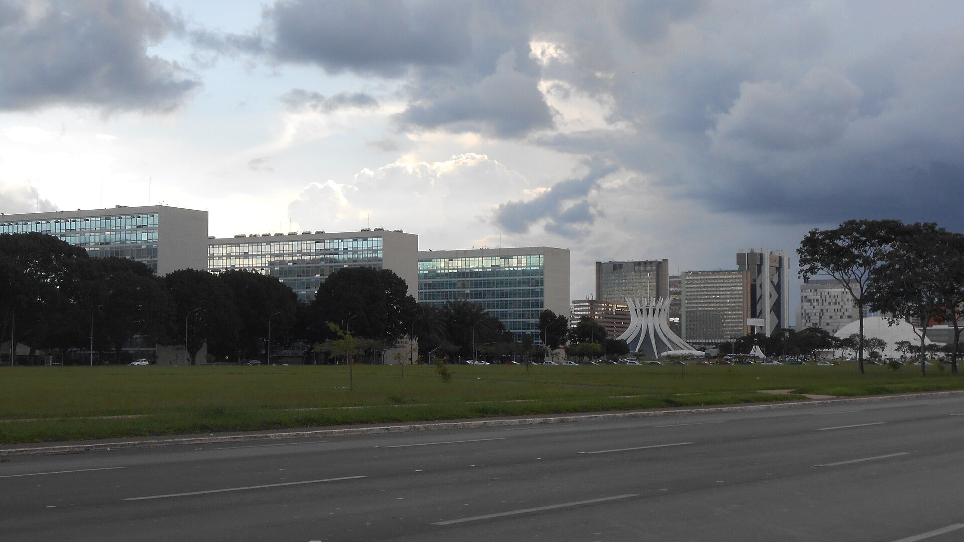 The ministries esplanade in Brasilia, Brazil
