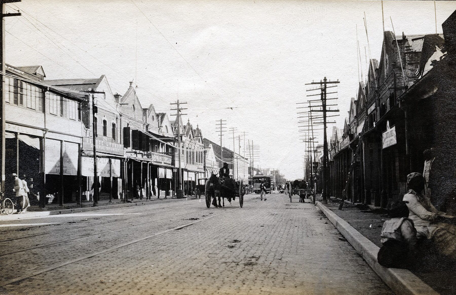 A street scene in Kingston, Jamaica