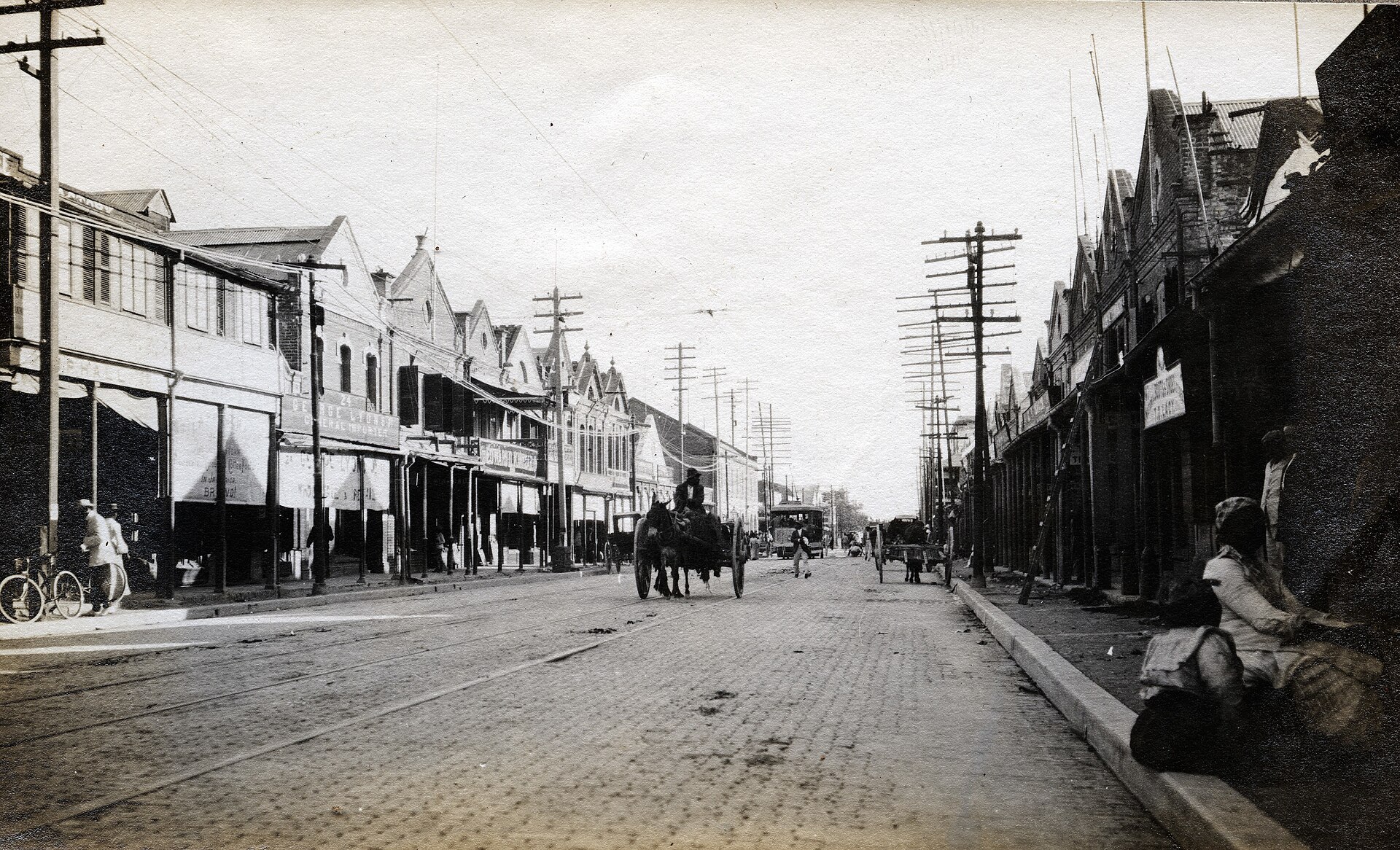 A street scene in Kingston, Jamaica