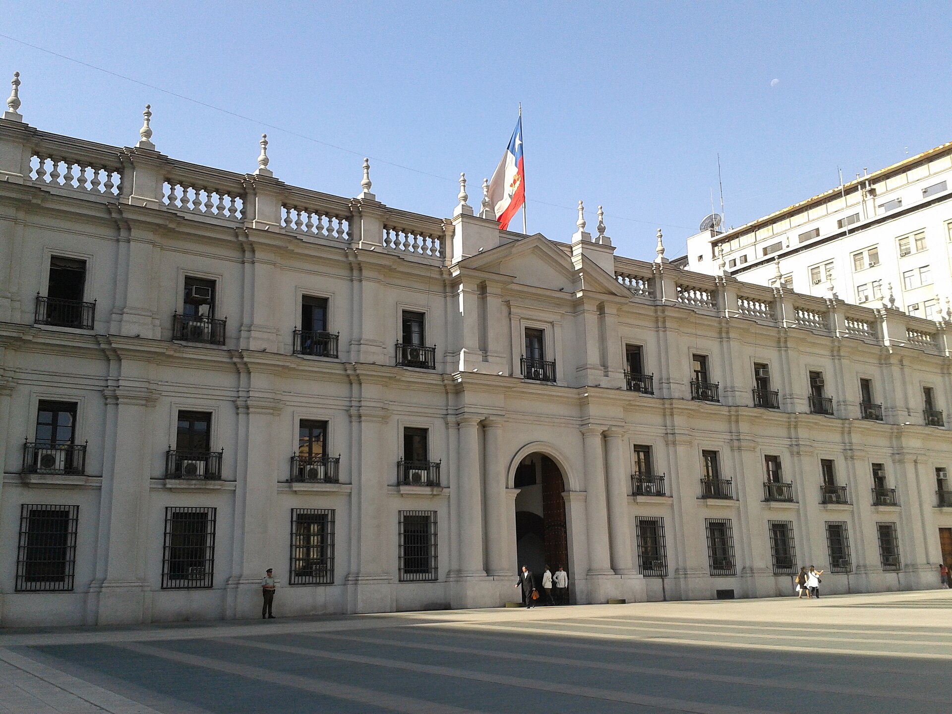 The La Moneda presidential palace in Santiago, Chile