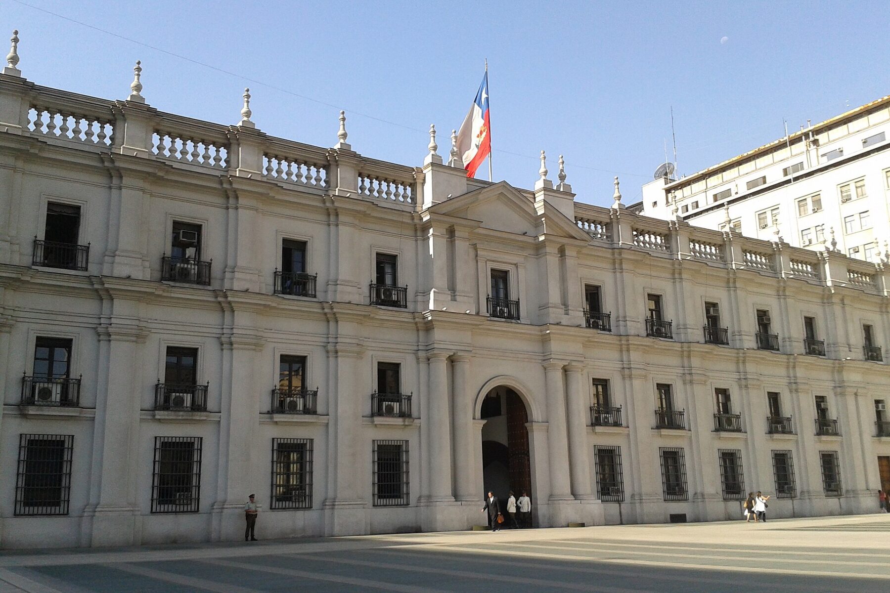 The La Moneda presidential palace in Santiago, Chile