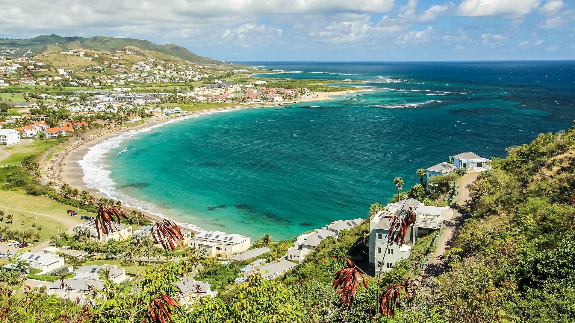 A view of Basseterre and Frigate Bay in St Kitts